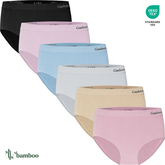 BAMBOOMIDI™ – VARRÁS NÉLKÜLI BAMBUSZ MIDI ALSÓNEMŰ 6 AZ 1-BEN (6 DARABOS CSOMAG) - 891 Ft ÁR DARAB