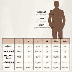 FÉRFI MAGAS MARADÉKÚ PAMUT NADRÁG - TREKMAN