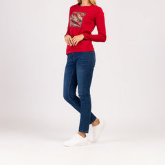 LUMA  - NŐI 100% PAMUT HOSSZÚ UJJÚ PÓLÓ