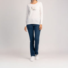 SORA  - NŐI 100% PAMUT HOSSZÚ UJJÚ PÓLÓ