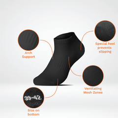 STEPLIGHT™ – OEKO-TEX TANÚSÍTVÁNNYAL RENDELKEZŐ 3 AZ 1-BEN PRÉMIUM SPORTZOKNI (3 DARABOS CSOMAG)