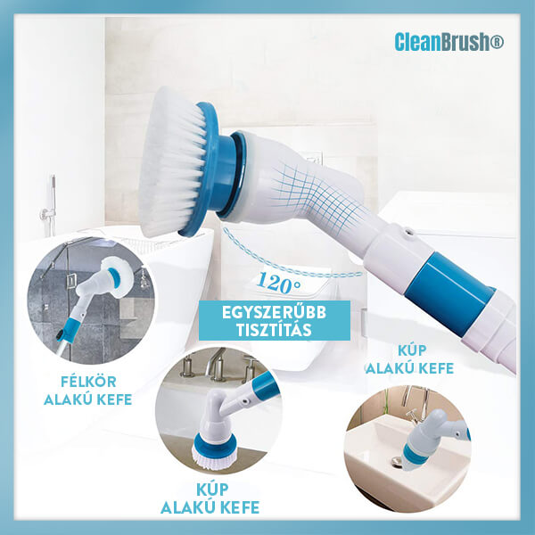 CLEANBRUSH® VEZETÉK NÉLKÜLI TISZTÍTÓKEFE