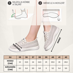 GLIMSOLE™ - LÉGÁTERESZTŐ NŐI MOKASZIN CSILLOGÓ RÉSZLETEKKEL