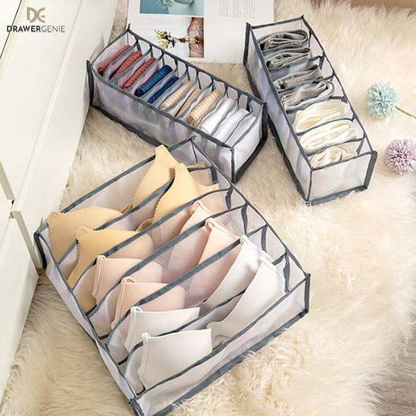 DRAWERGENIE® - 3 RÉSZES RUHARENDSZEREZŐ SZETT 1+1 GRÁTISZ