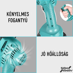SAWAWAY™ – AKKUMULÁTOROS KÉZI FŰRÉSZ